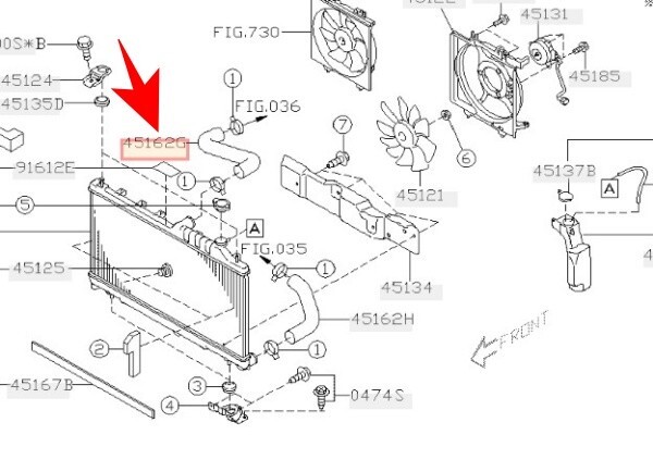 ★新品★ スバル純正 SUBARU B13レガシィ,G12インプレッサ,S12フォレスター,その他 ラジエーター アッパーホース拍卖