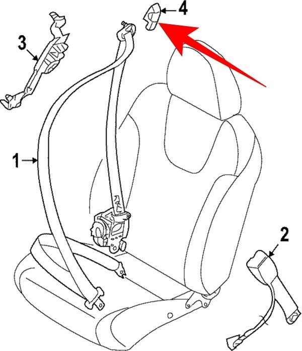 ★新品★ スバル純正 SUBARU インプレッサGUD系WRX VBH系 シートベルトアジャスターカバー ブラック拍卖