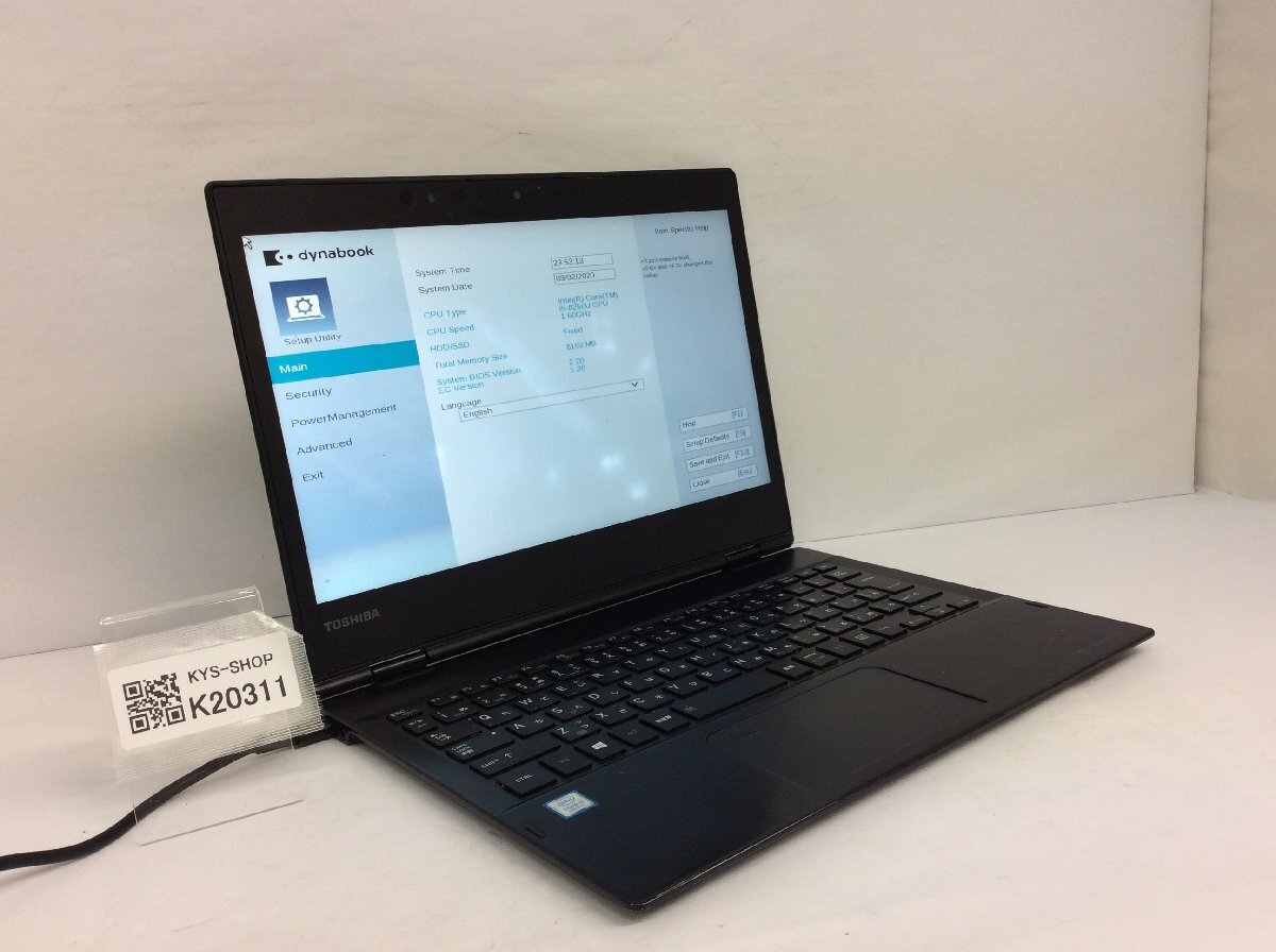 ジャンク/ TOSHIBA dynabook VC72/M PV72MTQ45EBAN11 Intel Core i5-8250U メモリ8.19GB ストレージ無し 【K20311】拍卖