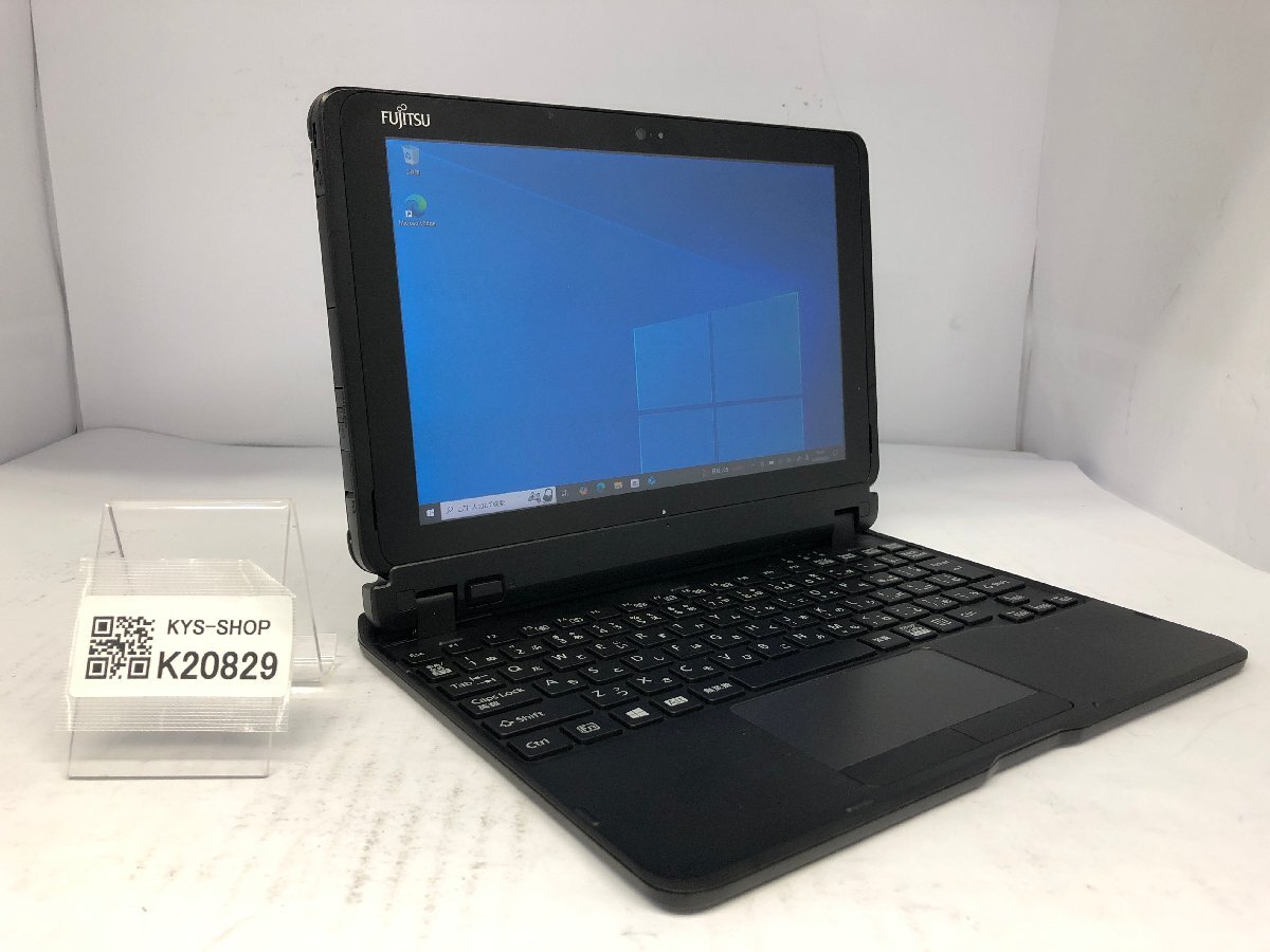 ジャンク/FUJITSU ARROWS Tab Q507/PB FARQ14001/Atom x5-Z8550 1.44GHz/64GB/4GB/10.1インチ/Windows10 Pro/高解像度/AC欠品【K20829】拍卖