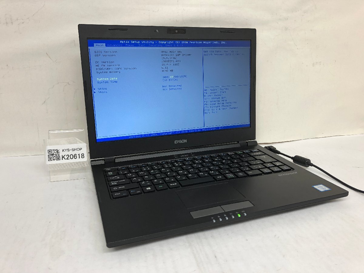 ジャンク/ EPSON Endeavor NA512E AP5U-0017-HH3 Intel Core i5-6200U メモリ4.1GB ストレージ無し 【K20618】拍卖