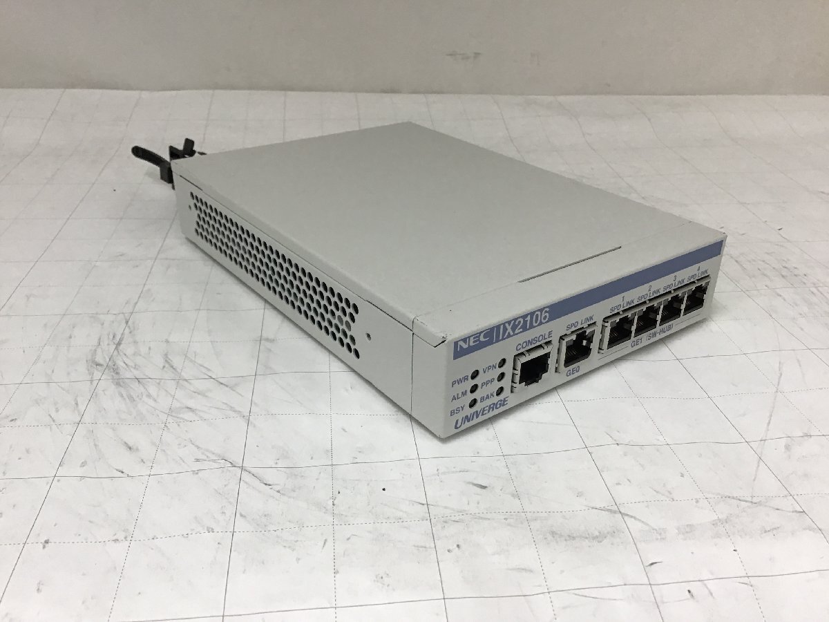 初期化済み NEC 超小型VPN対応 高速アクセスルータ UNIVERGE IX2106 搭載OS Version 10.4.14【X02103】拍卖
