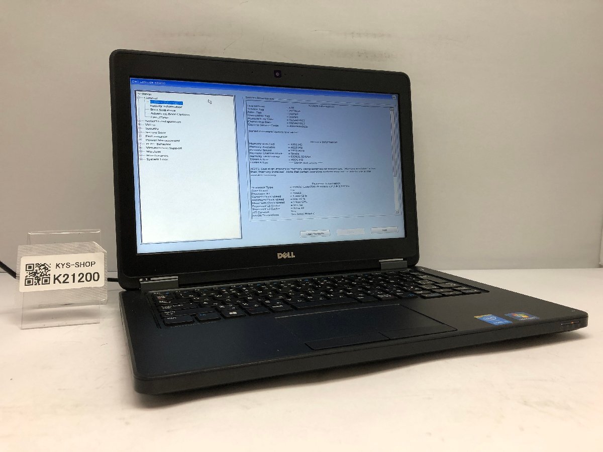 ジャンク/ Dell Latitude E5250 Intel Core i3-4030U メモリ4.1GB SSD128.03GB 【K21200】拍卖