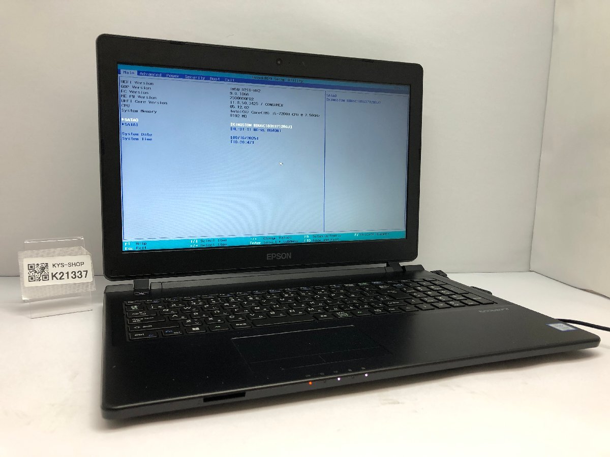 ジャンク/ EPSON Endeavor NJ4100E IN5U-0210-HV2 Intel Core i5-7200U メモリ8.19GB SSD128.03GB 【K21337】拍卖