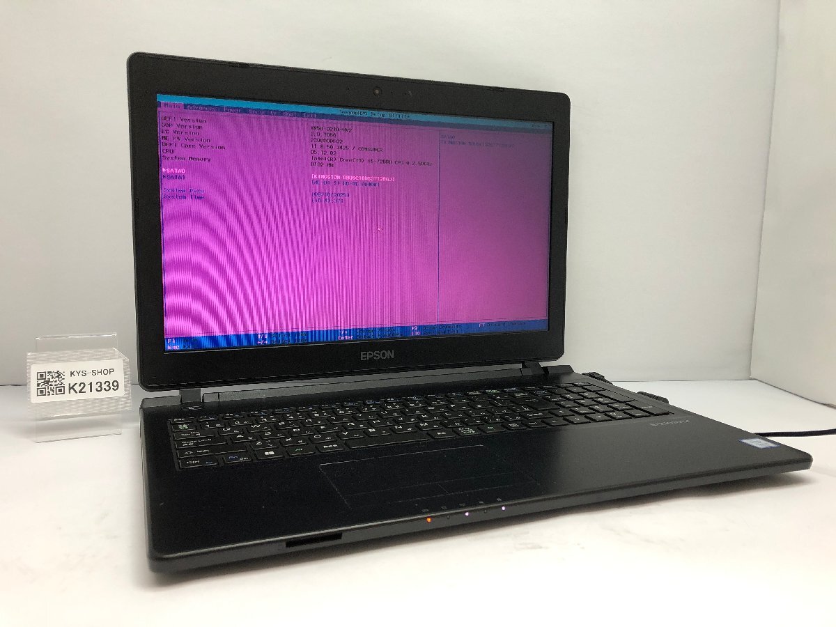 ジャンク/ EPSON Endeavor NJ4100E IN5U-0210-HV2 Intel Core i5-7200U メモリ8.19GB SSD128.03GB 【K21339】拍卖