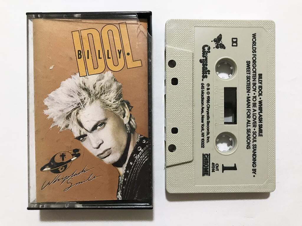 火曜終了■カセットテープ■ビリー・アイドル Billy Idol『Whiplash Smile』3rdアルバム■同梱8本まで送料185円拍卖
