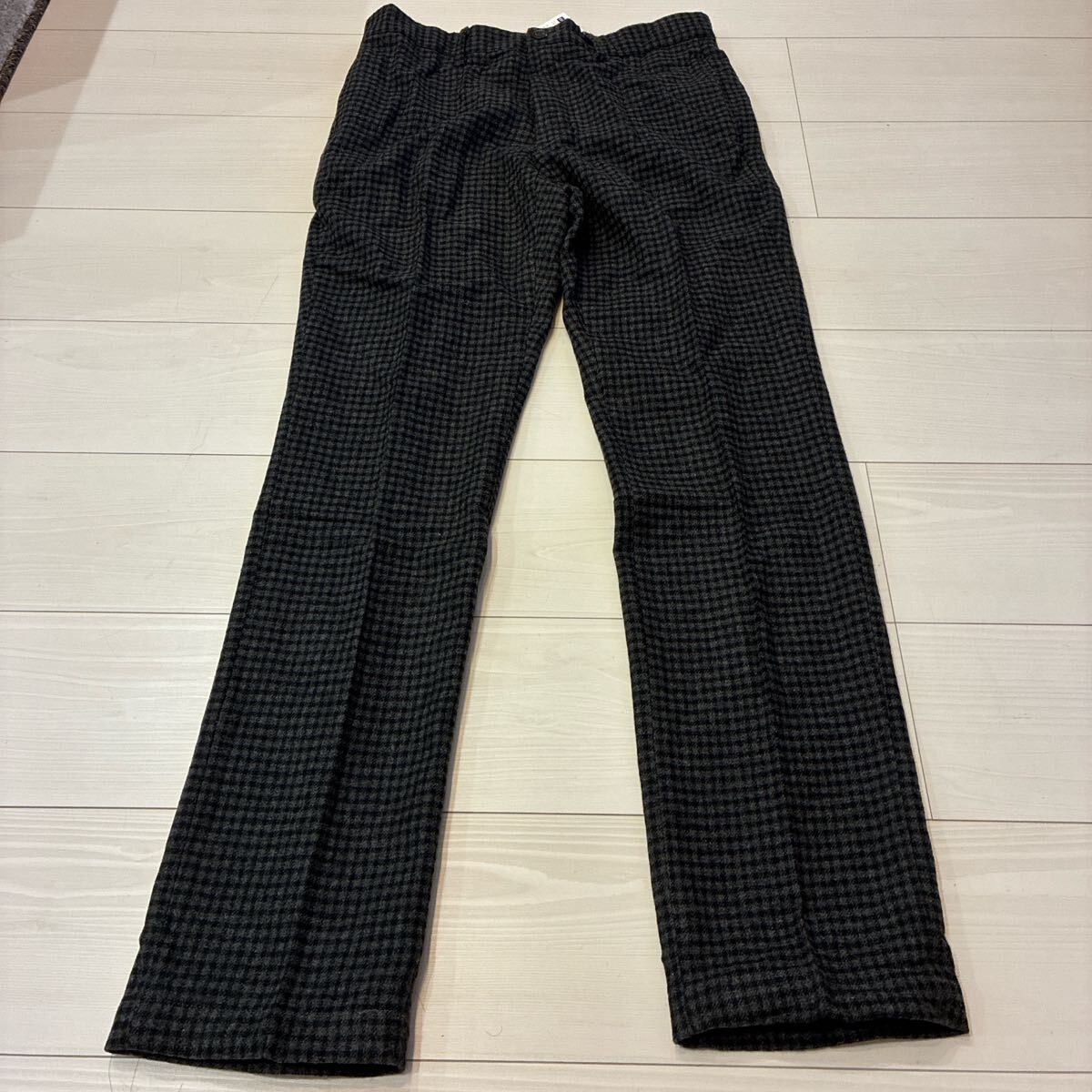 新品未使用 GU ツイードチェックトラウザー M チェック アメカジ グレー スラックス パンツ ボトムス archive オールド 拍卖