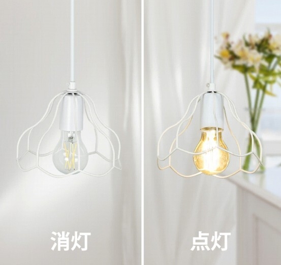 y092501k ペンダントライト 1灯 花 おしゃれ かわいい LED 電球別売り 照明器具 電気 間接照明 北欧 シンプル おしゃれ照明 拍卖