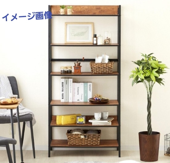 y092604k ドウシシャ ビスカーナ ラック 木製 黒 L字棚 幅80×奥行40×高さ170cm アジャスター付き キッチン収納 BC8017-6 (51k)拍卖