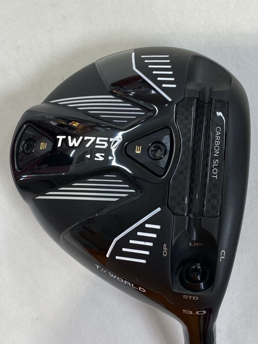本州のみ送料無料◇即決価格◇1W◇ホンマゴルフ◇TOUR WORLD TW757 S◇VIZARD MP-5◇9度◇S◇45.25in◇307g◇カバーなし拍卖