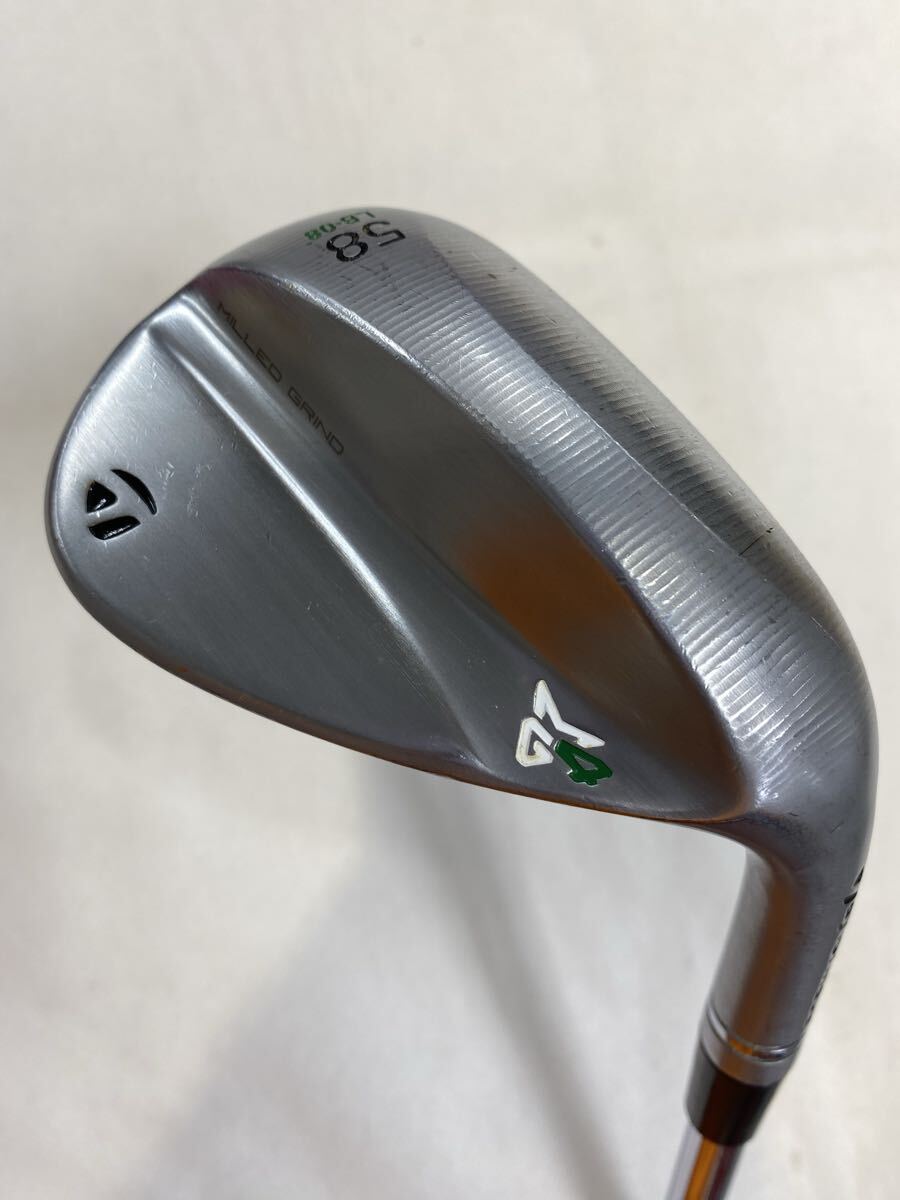 本州のみ送料無料◇即決価格◇ウェッジ◇テーラーメイド◇MILLED GRIND 4 クローム◇NSプロ MODUS 3 TOUR 105◇58度◇S◇35in◇457g拍卖