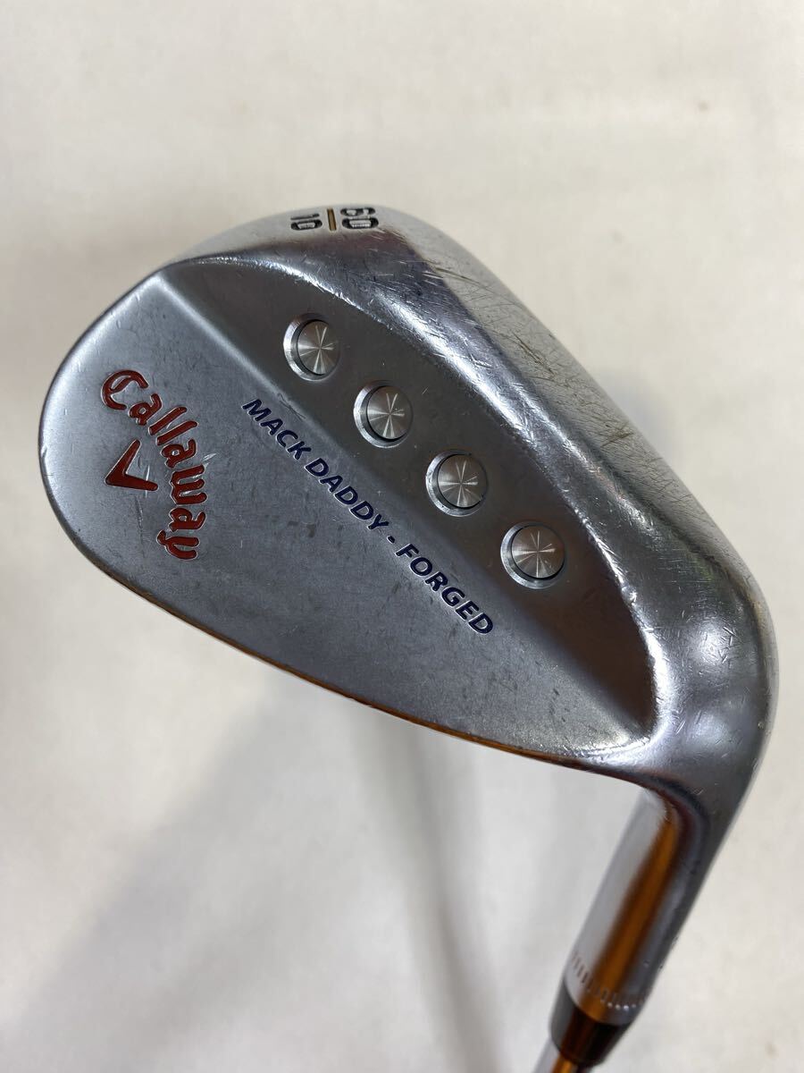 本州のみ送料無料◇ウェッジ◇キャロウェイ◇MACK DADDY FORGED 2019 クロムメッキ◇NSプロ MODUS 3 TOUR 120◇60度◇S◇35in◇463g拍卖