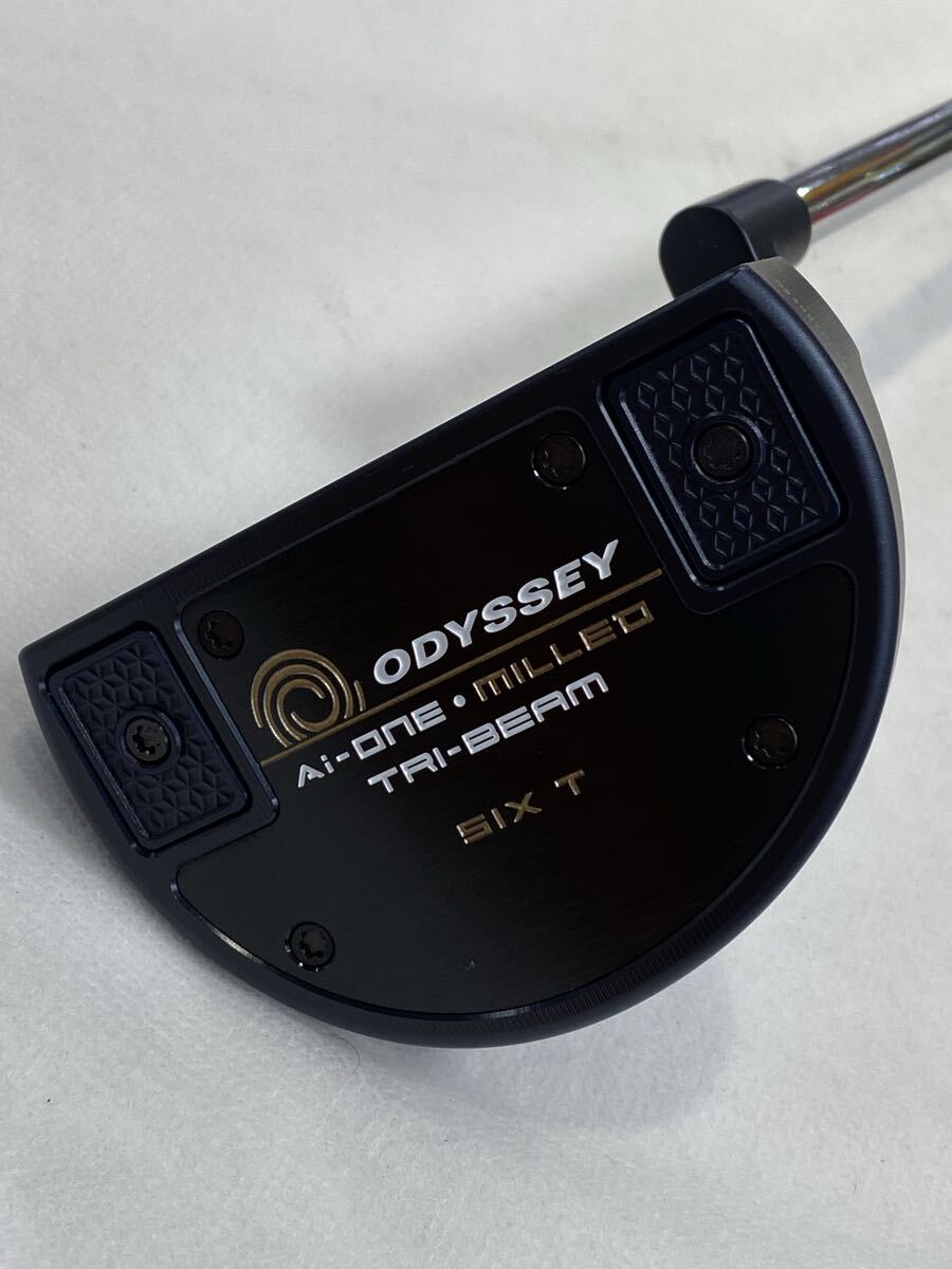 本州のみ送料無料◇即決価格◇パター◇オデッセイ◇Ai-ONE MILLED TRI-BEAM SIX T◇オリジナルスチール◇34in◇544g◇カバーあり拍卖