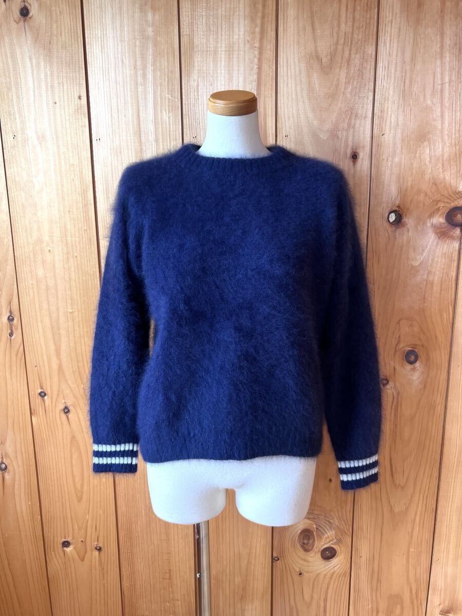 マカフィー/MACPHEE/トゥモローランド/セーター/ニット/トップス/1/SM/ネイビー×ホワイト/ウール/良品美品拍卖
