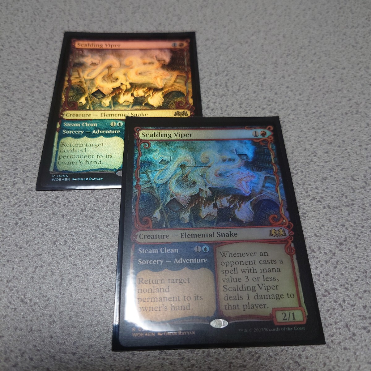 MTG WOE 煮えたぎるバイパー 英語foil 二枚セット ショーケース 即決拍卖