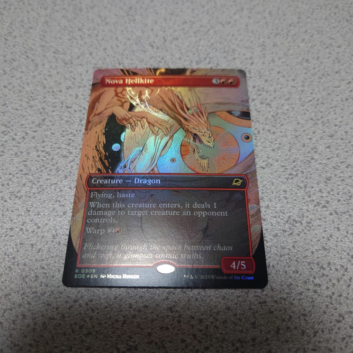 MTG EOE 新星のヘルカイト 英語foil 一枚 ボーダーレス 久遠の終端 即決拍卖