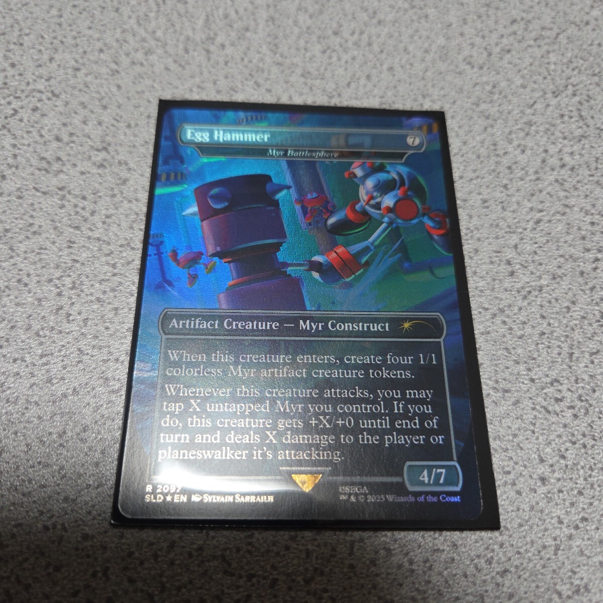 MTG SLD Egg Hammer マイアの戦闘球 英語foil 一枚 Sonic the hedgehog ソニック Secret lair 即決拍卖