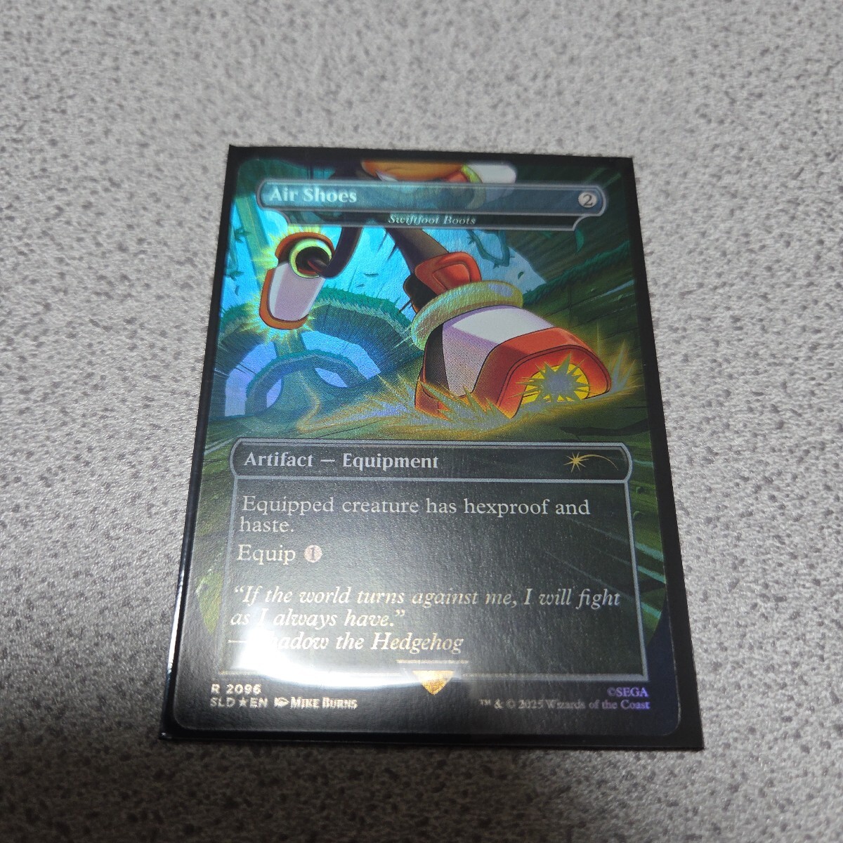 MTG SLD 速足のブーツ Swiftfoot Boots 英語foil 一枚 Sonic the hedgehog ソニック Secret lair 即決拍卖