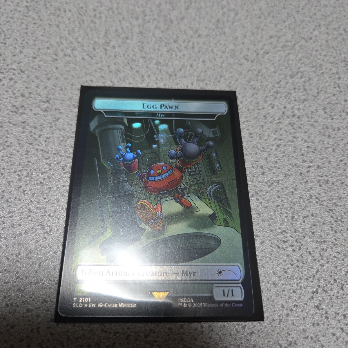 MTG SLD Egg Pawn マイアトークン 英語foil 一枚 Sonic the hedgehog ソニック Secret lair 即決拍卖