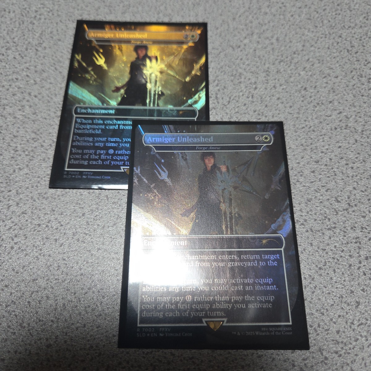 MTG SLD 真・ファントムソード 英語foil 二枚セット ファイナルファンタジー Final Fantasy Secret lair 再鍛造 即決拍卖