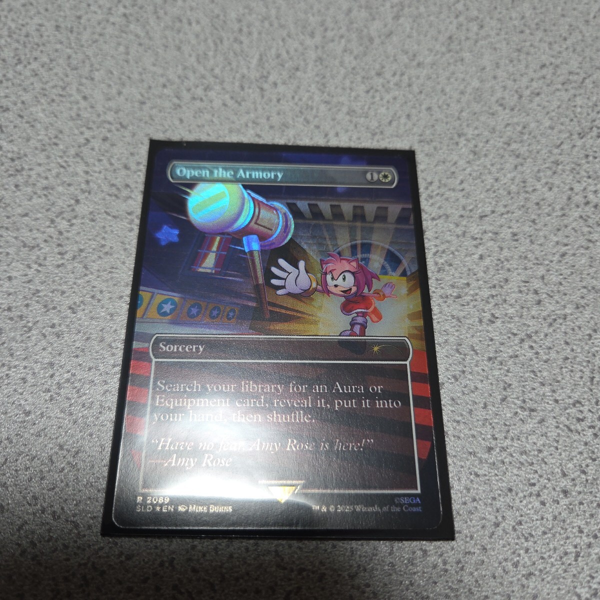 MTG SLD 武器庫の開放 英語foil 一枚 Sonic the hedgehog ソニック Secret lair 即決拍卖