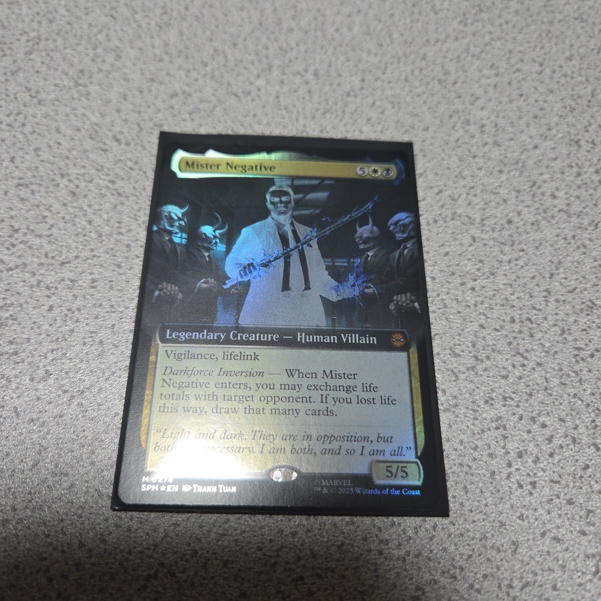 MTG SPM ミスターネガティブ 英語foil 一枚 拡張アート スパイダーマン Spider Man 即決拍卖