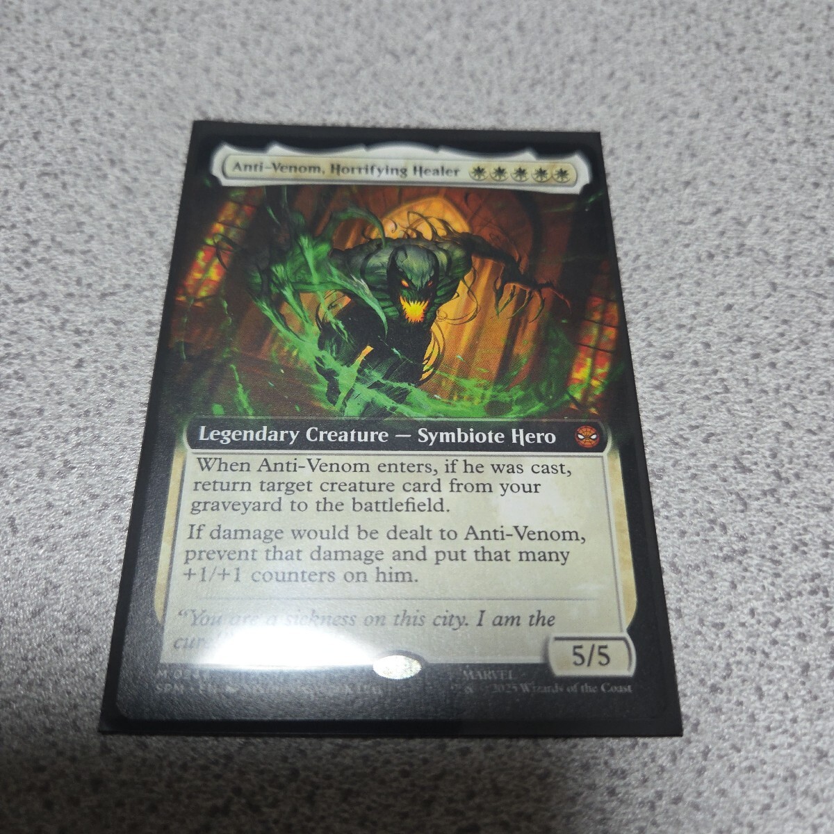 MTG SPM 恐ろしき癒し手、アンチヴェノム 英語 一枚 拡張アート スパイダーマン Spider Man 即決拍卖