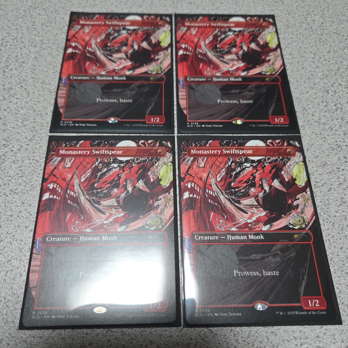 MTG SLD 僧院の速槍 英語 四枚セット ボーダーレス 即決拍卖