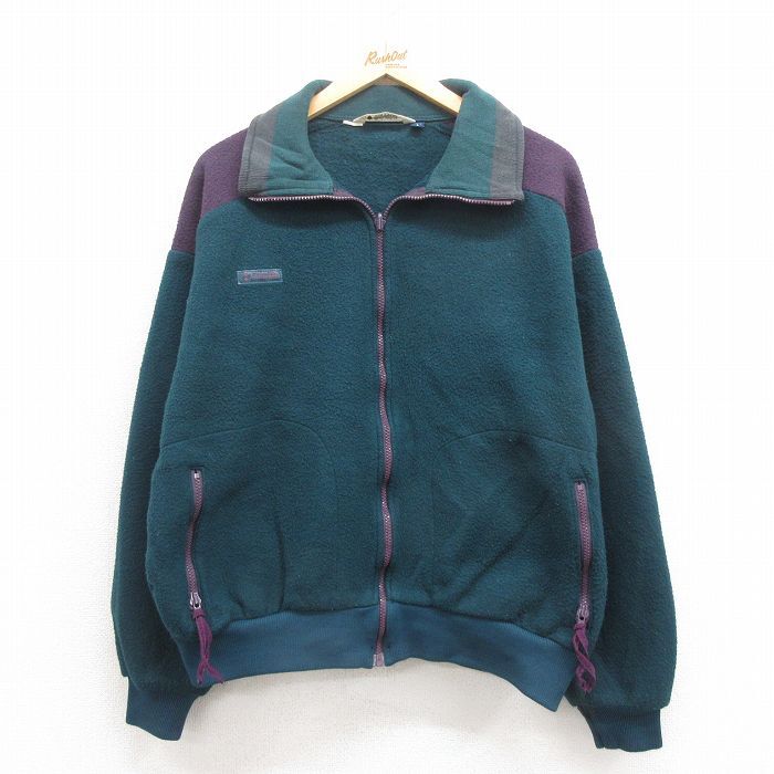 L/古着 コロンビア 長袖 フリース ジャケット メンズ 90s 緑系他 グリーン spe 25sep04 中古 アウター拍卖
