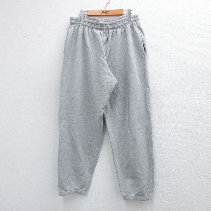 W32/古着 チャンピオン champion スウェット パンツ メンズ ワンポイントロゴ グレー 25sep04 中古 ボトムス ロング拍卖