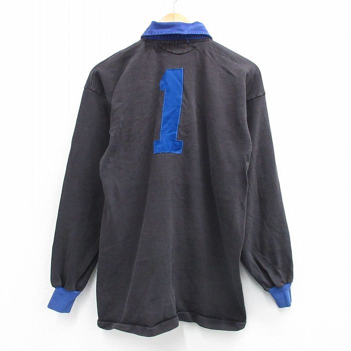 M/古着 長袖 ラガー シャツ メンズ 80s アルマジロ 1 コットン 黒 ブラック 25sep01 中古 トップス拍卖