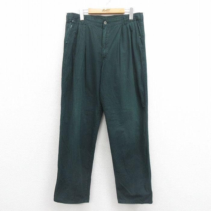 W34/古着 ドッカーズ パンツ メンズ 90s 緑 グリーン spe 25sep05 中古 ボトムス ロング拍卖