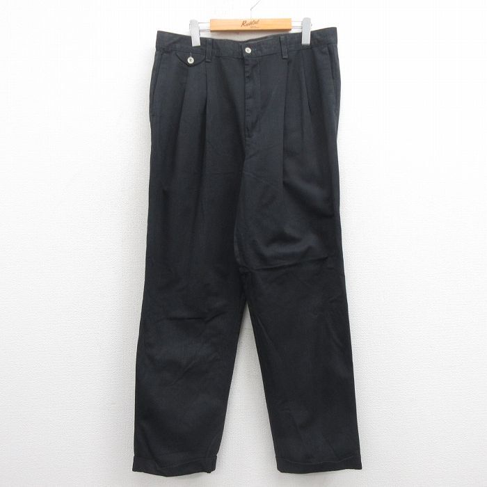 W36/古着 ドッカーズ チノ パンツ チノパン メンズ 00s 黒 ブラック 25sep05 中古 ボトムス ロング拍卖