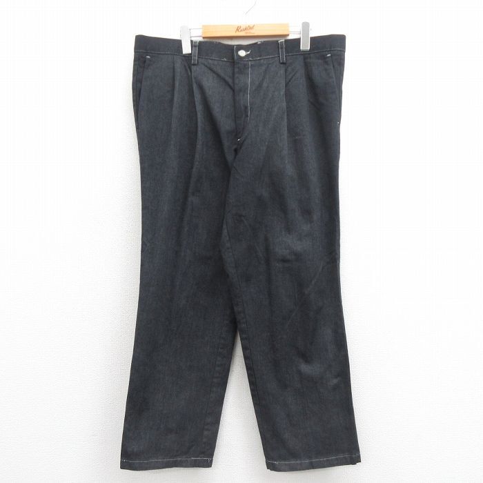 W38/古着 ドッカーズ パンツ メンズ コットン 黒 ブラック 25sep05 中古 ボトムス ロング拍卖