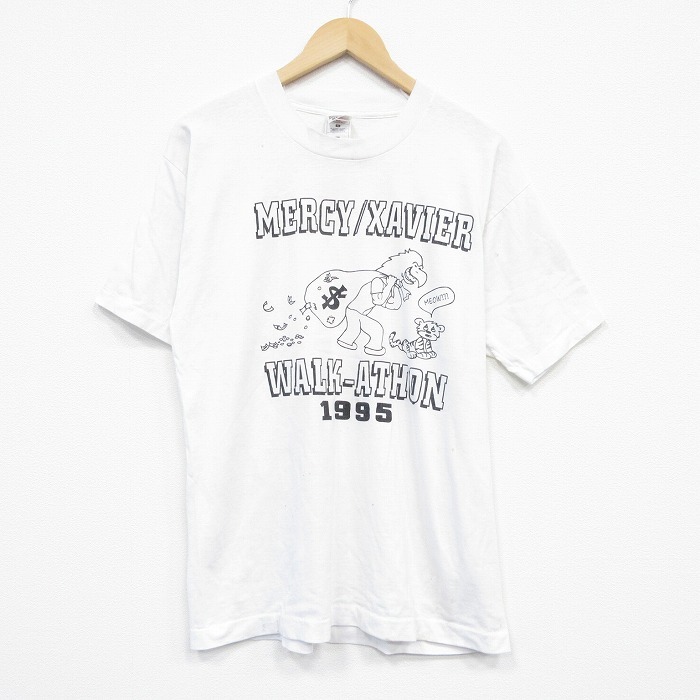 L/古着 フルーツオブザルーム 半袖 ビンテージ Tシャツ メンズ 00s 鳥 クルーネック 白 ホワイト 25sep06 中古拍卖