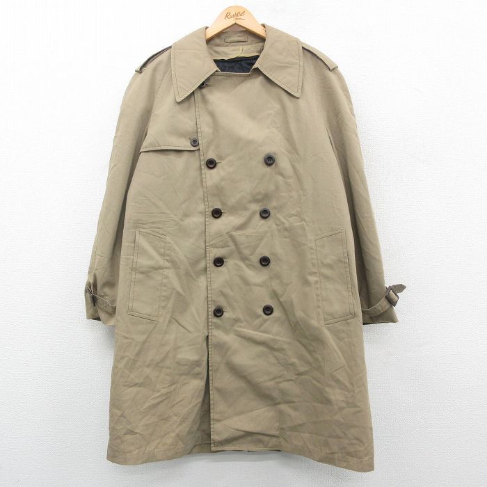 XL/古着 ロンドンフォグ 長袖 トレンチコート メンズ 80s ラグラン ベージュ カーキ 内側ボア 24dec04 中古 アウター拍卖