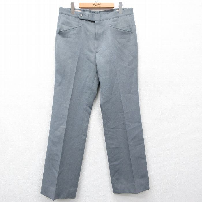 W35/古着 パンツ メンズ 80s タロン グレー 25mar08 中古 ボトムス ロング拍卖