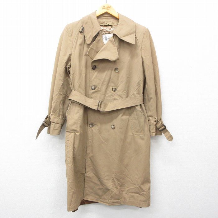 L/古着 ロンドンフォグ 長袖 トレンチ コート メンズ 90s ロング丈 ベージュ カーキ 25jan30 中古 アウター拍卖