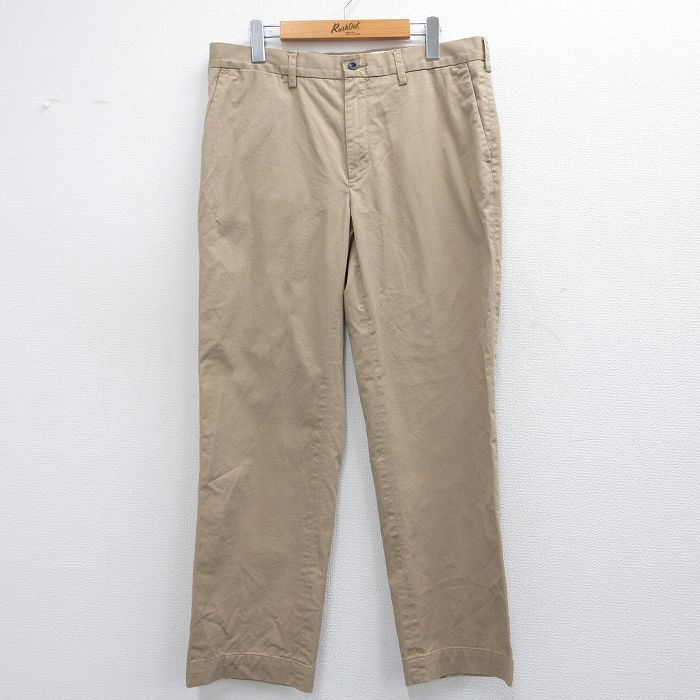 W35/古着 ラルフローレン ブランド チノ パンツ チノパン メンズ ベージュ カーキ 25mar29 中古 ボトムス ロング拍卖