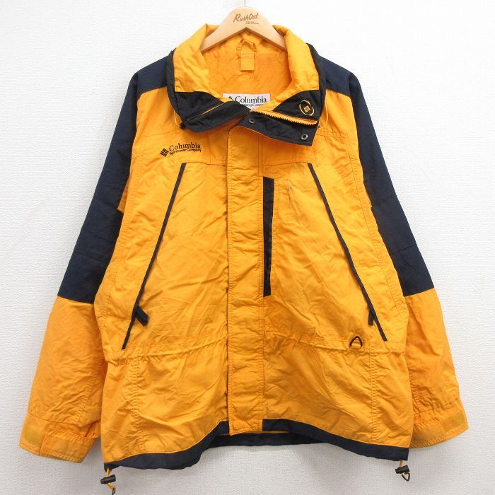 XL/古着 コロンビア 長袖 ナイロン ジャケット メンズ 00s ワンポイントロゴ 大きいサイズ 黄他 イエロー 25feb05 中古 アウ拍卖