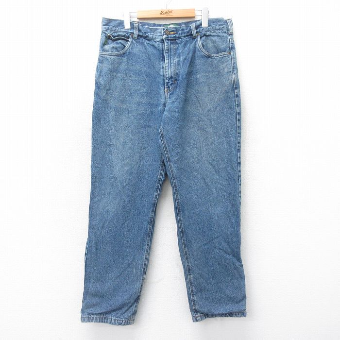 W37/古着 カベラス ジーンズ メンズ 00s コットン 紺 ネイビー デニム 内側フランネル 24dec04 中古 ボトムス ジーパン Gパ拍卖