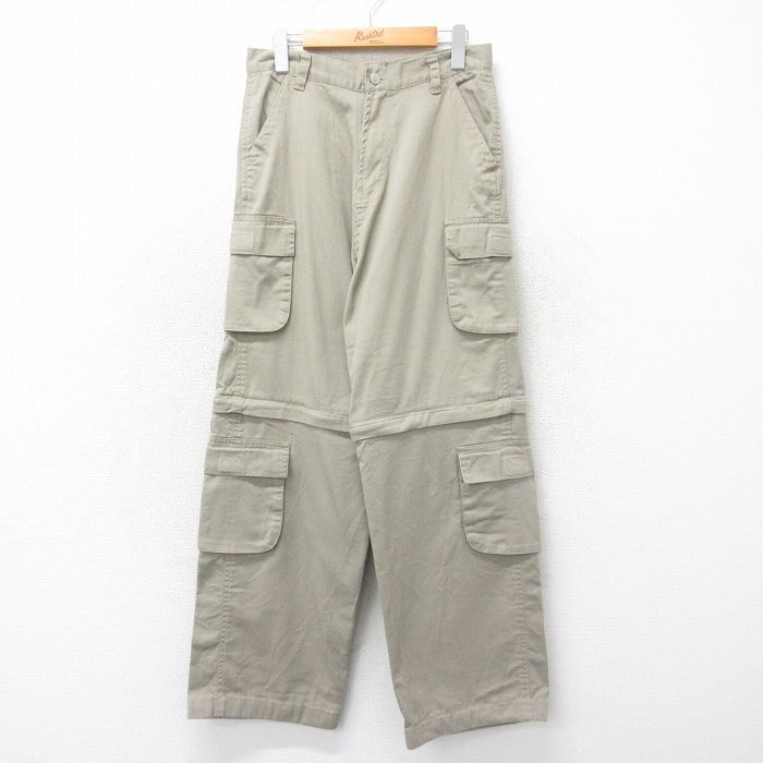 古着 FADED GLORY デタッチャブル カーゴ パンツ レディース ベージュ系 カーキ 25may22 中古 ボトムス拍卖