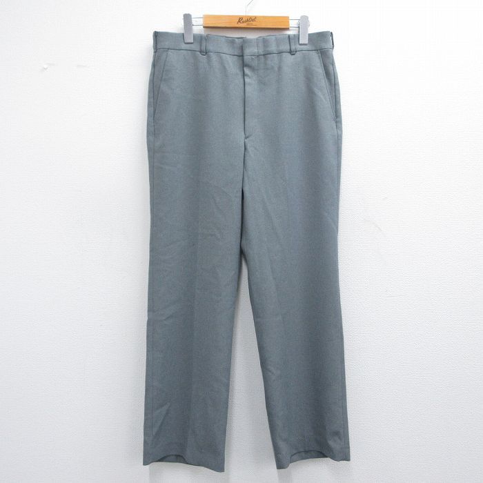 W35/古着 スラックス パンツ メンズ グレー 25apr28 中古 ボトムス ロング拍卖