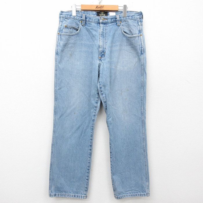 W34/古着 レッドヘッド ジーンズ メンズ 00s ヒゲ コットン 紺 ネイビー デニム 25apr11 中古 ボトムス ジーパン Gパン ロン拍卖