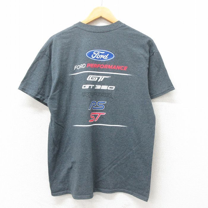 L/古着 半袖 Tシャツ メンズ ST EDGE クルーネック グレー 霜降り 25may19 中古拍卖