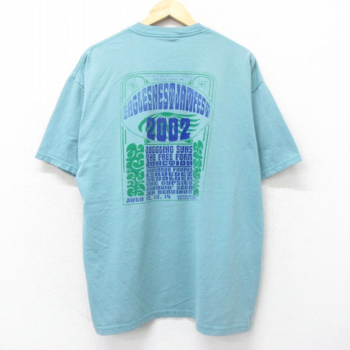 XL/古着 ジャージーズ 半袖 ビンテージ バンド Tシャツ 00s イーグルスネストジャムフェスト 大きいサイズ クルーネック 薄拍卖