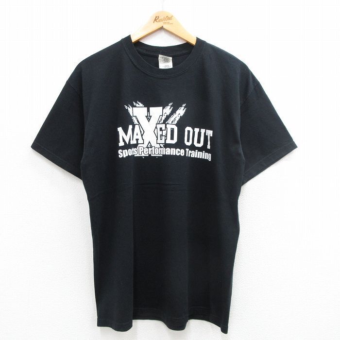 L/古着 半袖 ビンテージ Tシャツ メンズ 00s MAXED OUT クルーネック 黒 ブラック 24jun26 中古拍卖