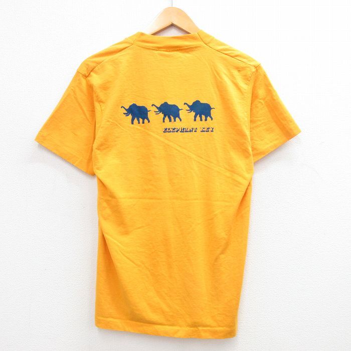 M/古着 フルーツオブザルーム 半袖 ビンテージ Tシャツ メンズ 90s ゾウ クルーネック オレンジ 24jun19 中古拍卖