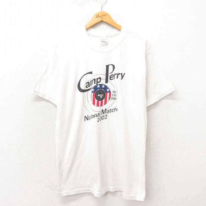 L/古着 半袖 ビンテージ Tシャツ メンズ 00s Camp クルーネック 白 ホワイト 25may13 中古拍卖