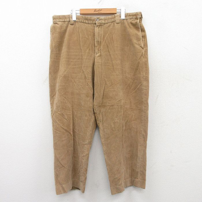 W38/古着 エルエルビーン LLBEAN コーデュロイ パンツ メンズ 00s 太畝 コットン ベージュ系 カーキ 25sep18 中古 ボトムス ロング拍卖